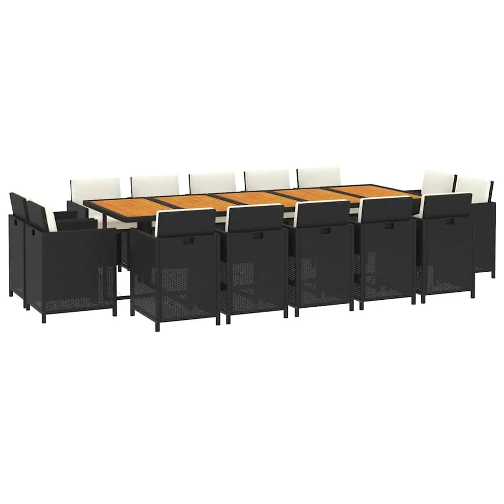 15-Piece Outdoor Dining Set with Cushions