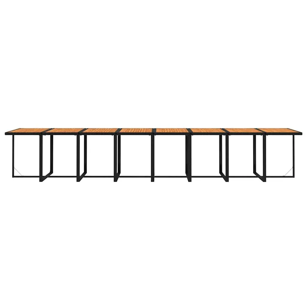 21-Piece Black Outdoor Dining Set with Cushions