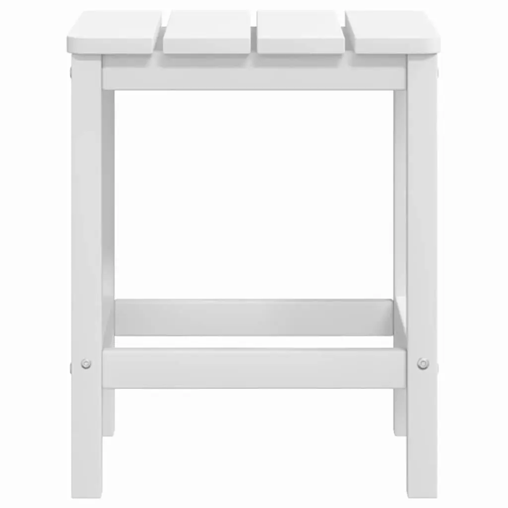 White Adirondack Chair with Integrated Table