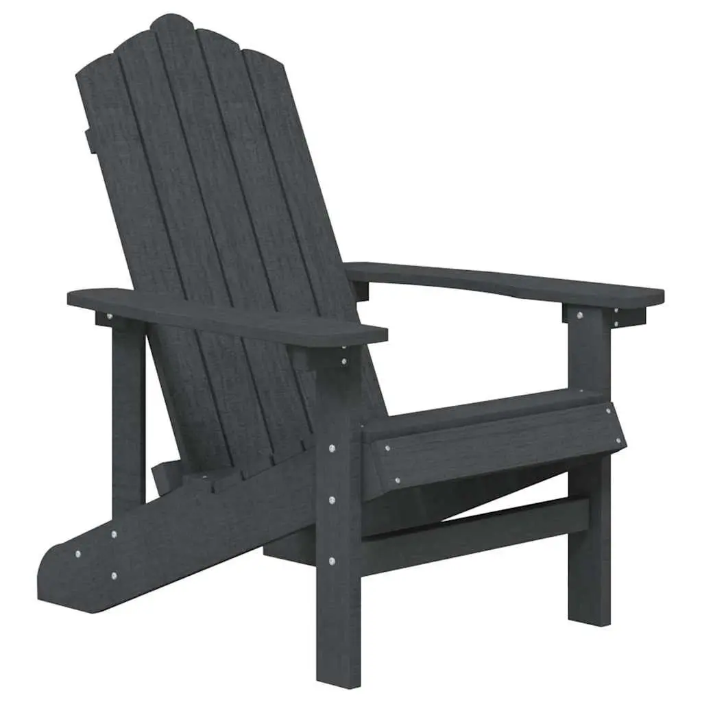 Outdoor Adirondack Chair with Integrated Table Anthracite