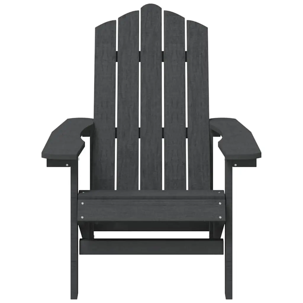Outdoor Adirondack Chair with Integrated Table Anthracite