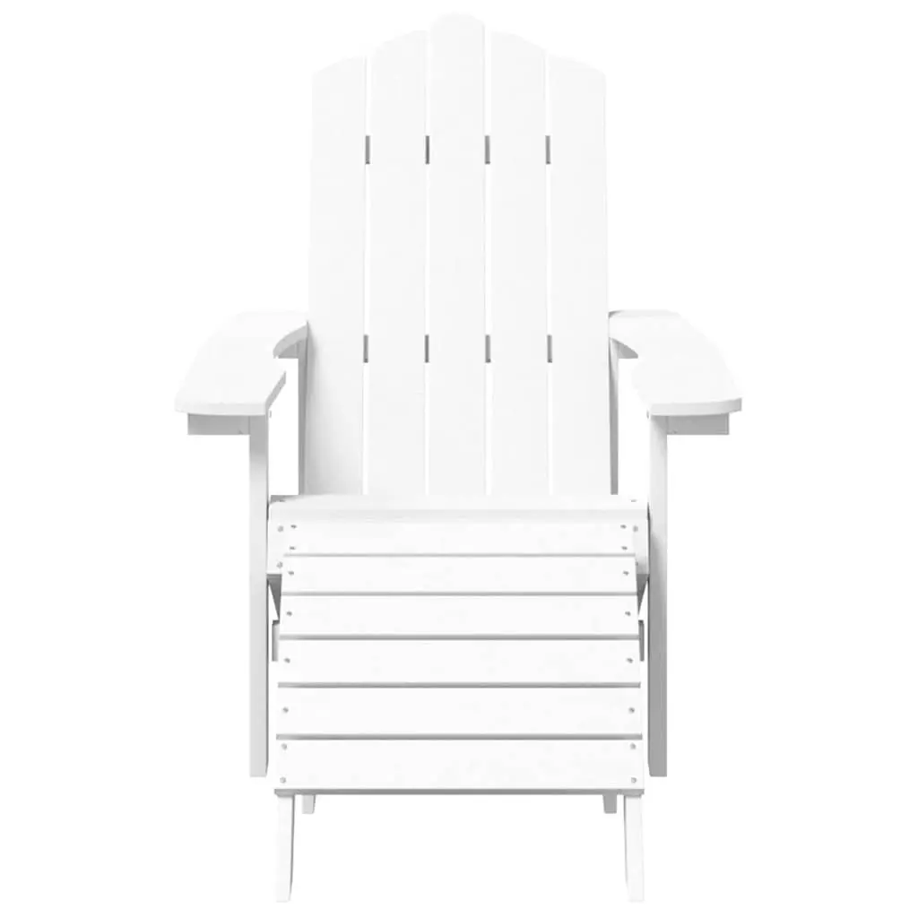 Outdoor Adirondack Chair Set with Footstool & Table