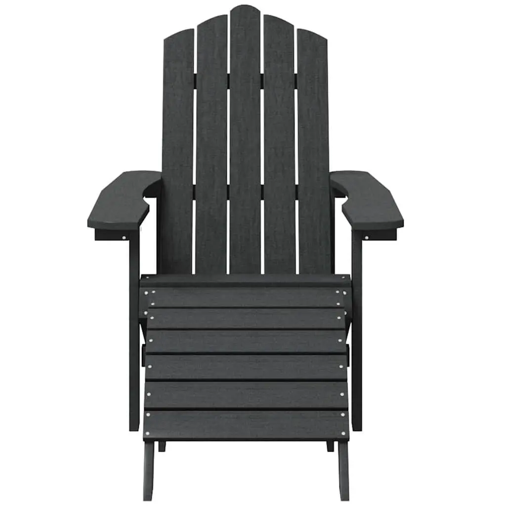Adirondack Chairs Set with Footstools and Side Table