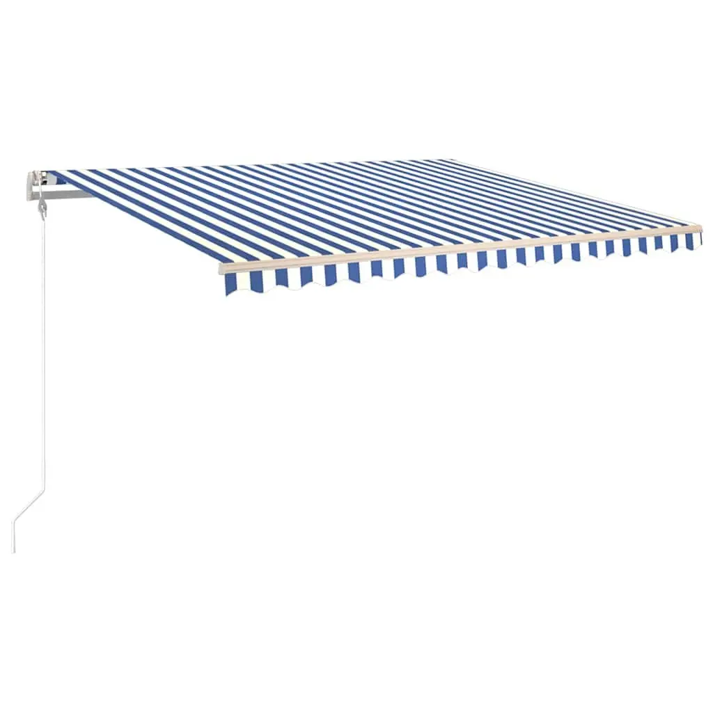 Automatic Retractable Awning 400x300 cm Blue White