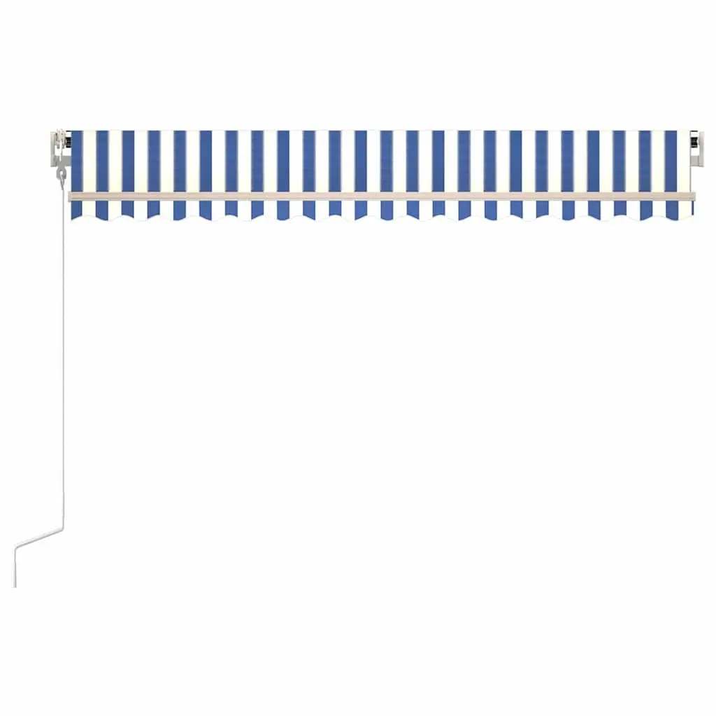 Automatic Retractable Awning 400x300 cm Blue White