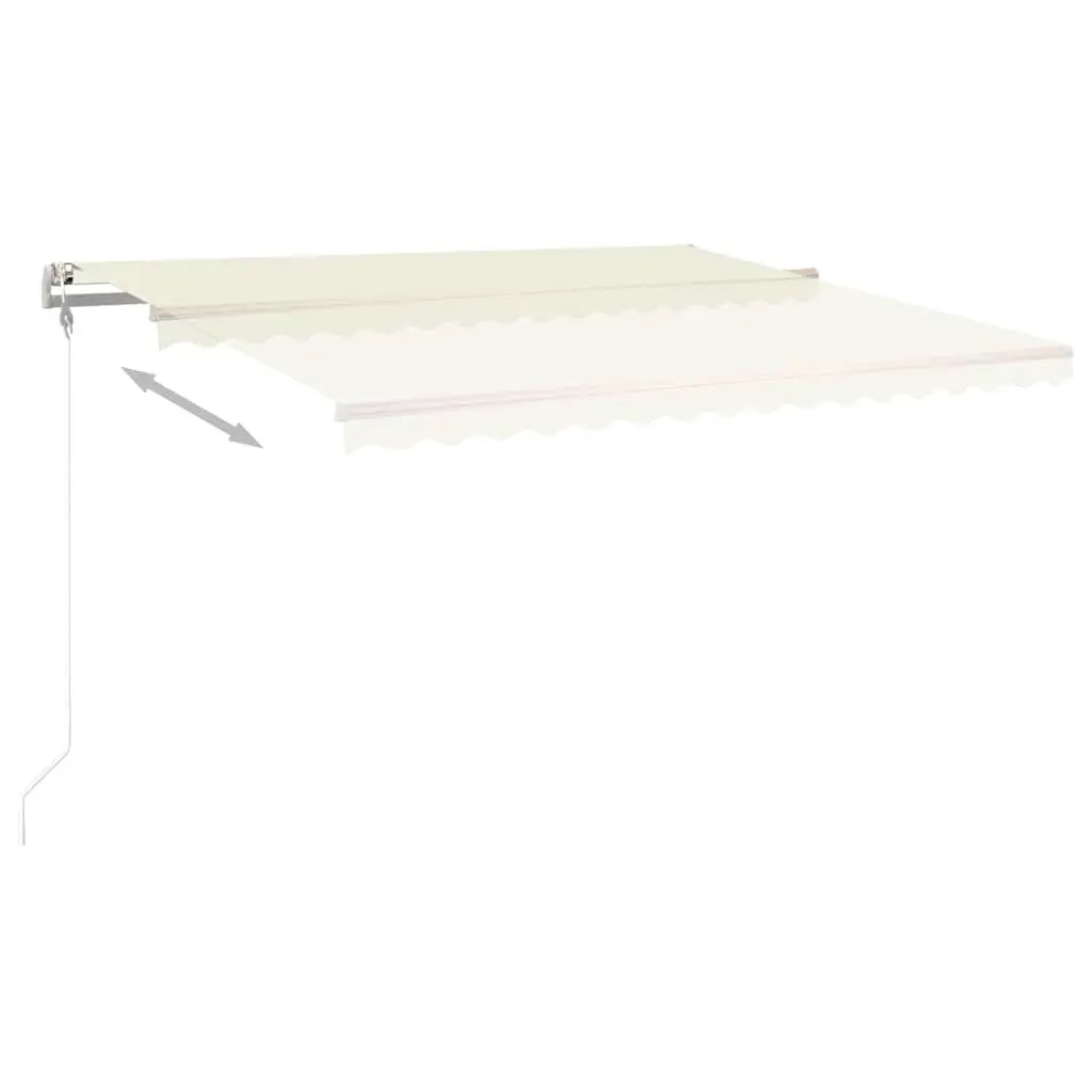 Cream Automatic Retractable Awning 400x300 cm with Remote
