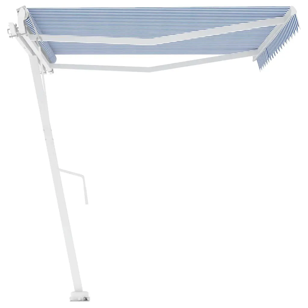 Blue Freestanding Automatic Retractable Awning 400x300cm