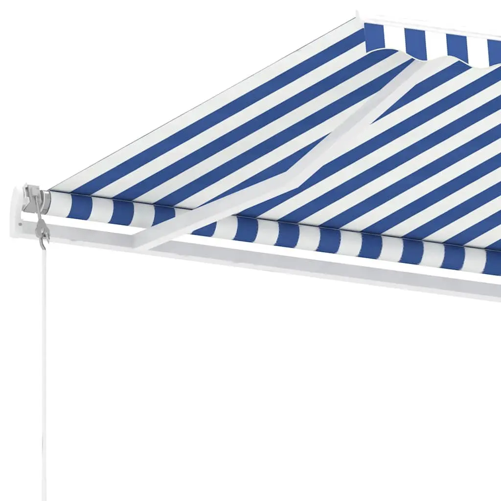 Blue Freestanding Automatic Retractable Awning 400x300cm