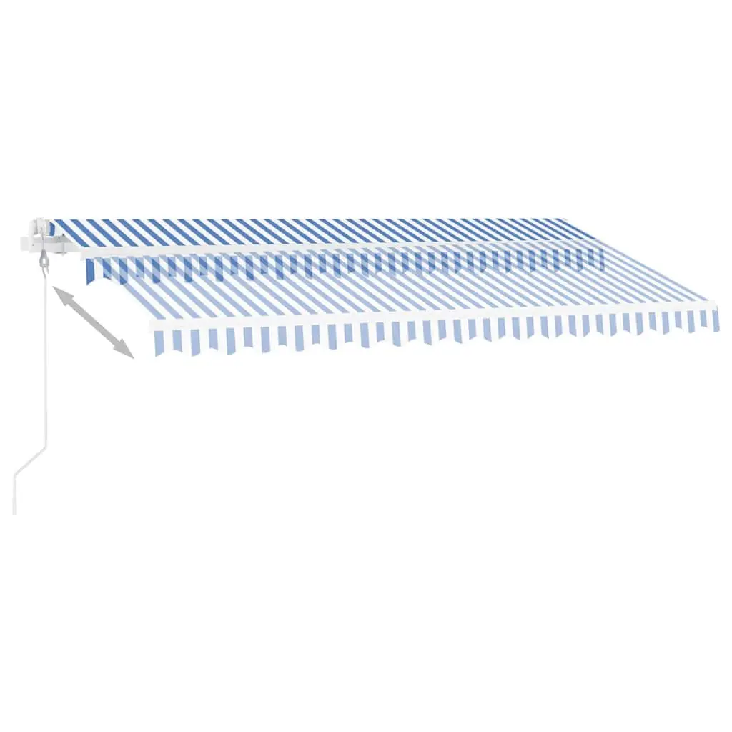 Blue Freestanding Automatic Retractable Awning 400x300cm