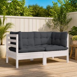 Sturdy 2-Seater Garden Sofa with Soft Cushions