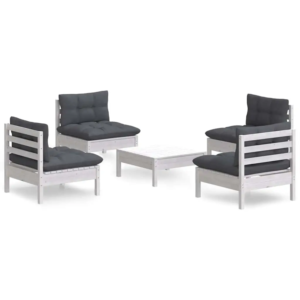 5-Piece Garden Lounge Set with Cushions