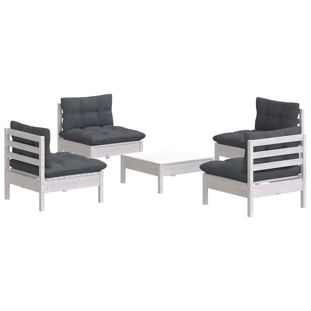 5-Piece Garden Lounge Set with Cushions