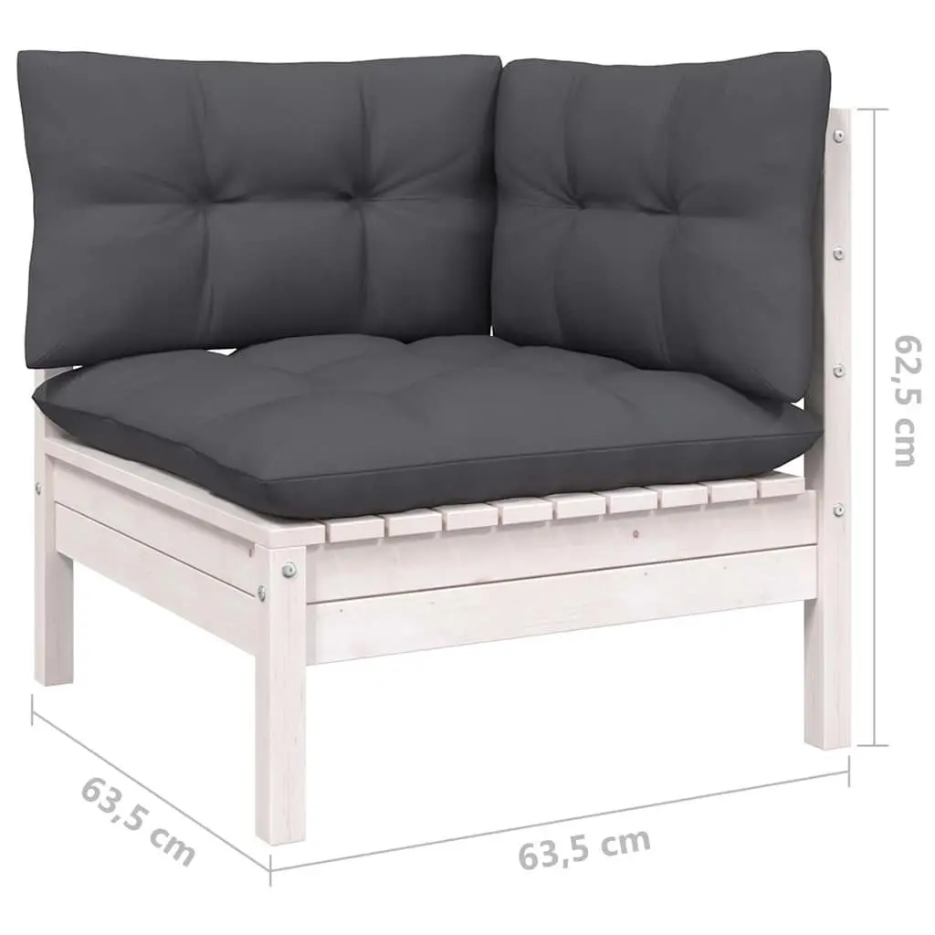 13-Piece Garden Lounge Set with Pinewood Frame