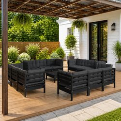Durable 13 Piece Garden Lounge Set for Outdoor Relaxation