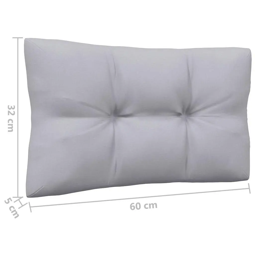 7 Piece Grey Cushioned Garden Lounge Set