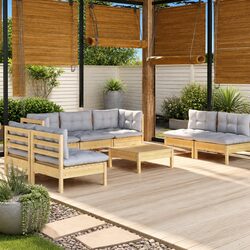 Premium 8 Piece Garden Lounge Set for Outdoor Spaces