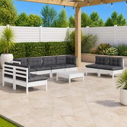 Premium 9 Piece Outdoor Patio Lounge Set with Cushions