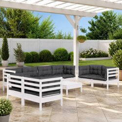 Premium 9-Piece Modular Outdoor Lounge Set with Cushions