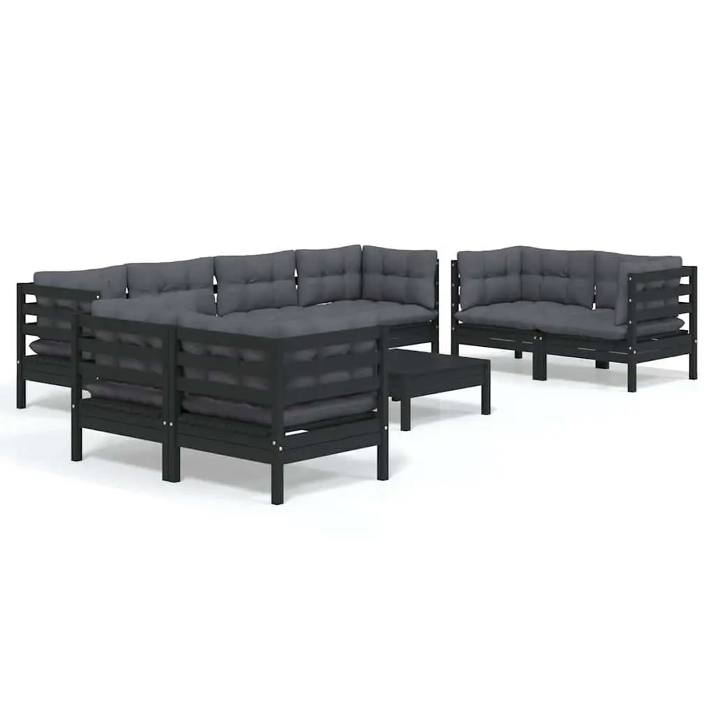 9 Piece Modular Garden Lounge Set with Cushions