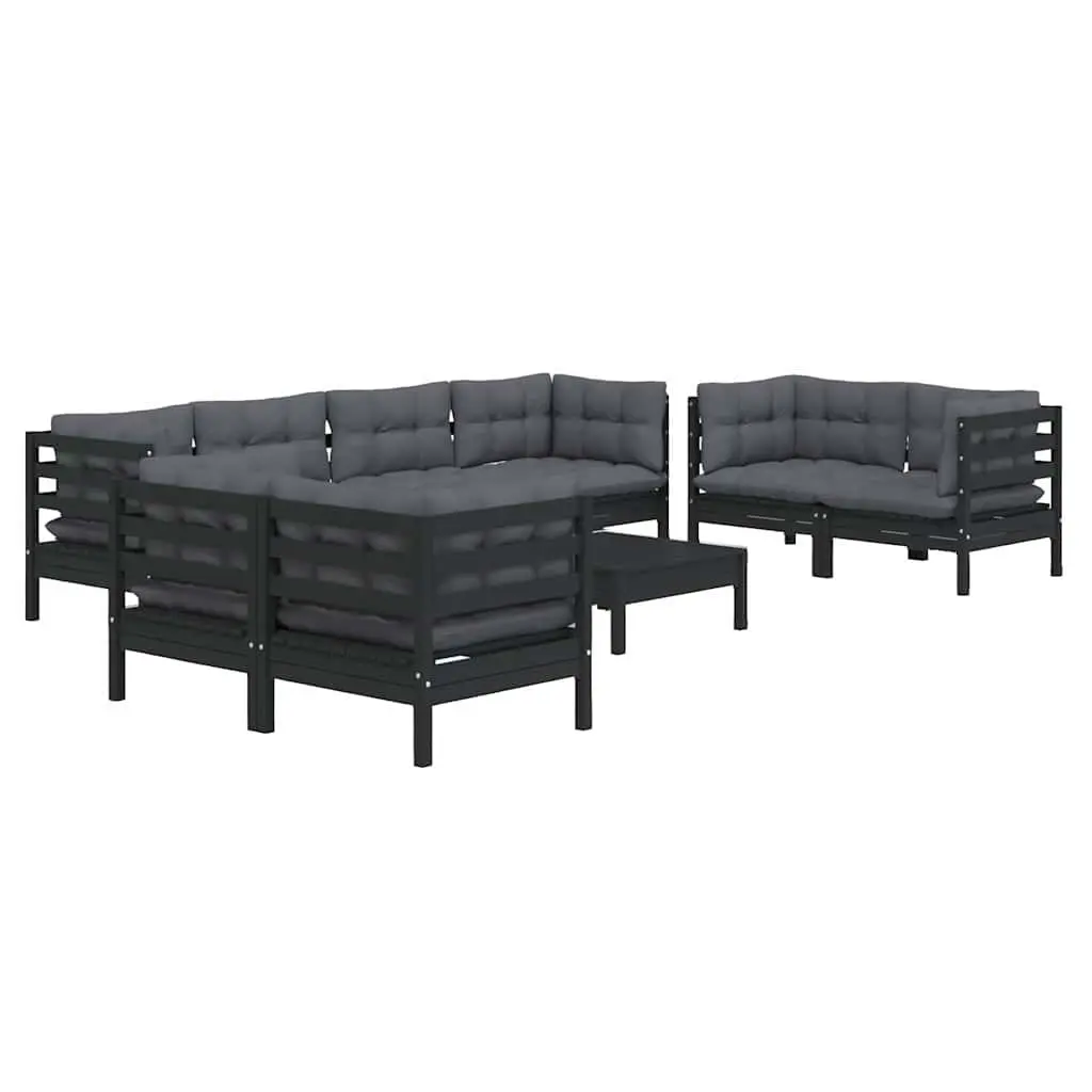 9 Piece Modular Garden Lounge Set with Cushions