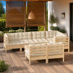 Premium 8 Piece Garden Lounge Set for Outdoor Comfort