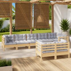 Premium 8 Piece Garden Lounge Set for Outdoor Comfort