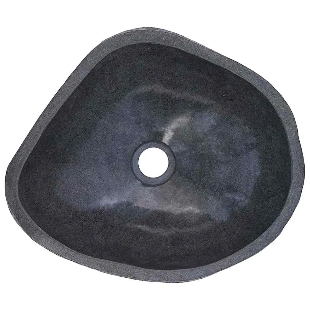 Bathroom Vanity Cabinet with River Stone Sinks