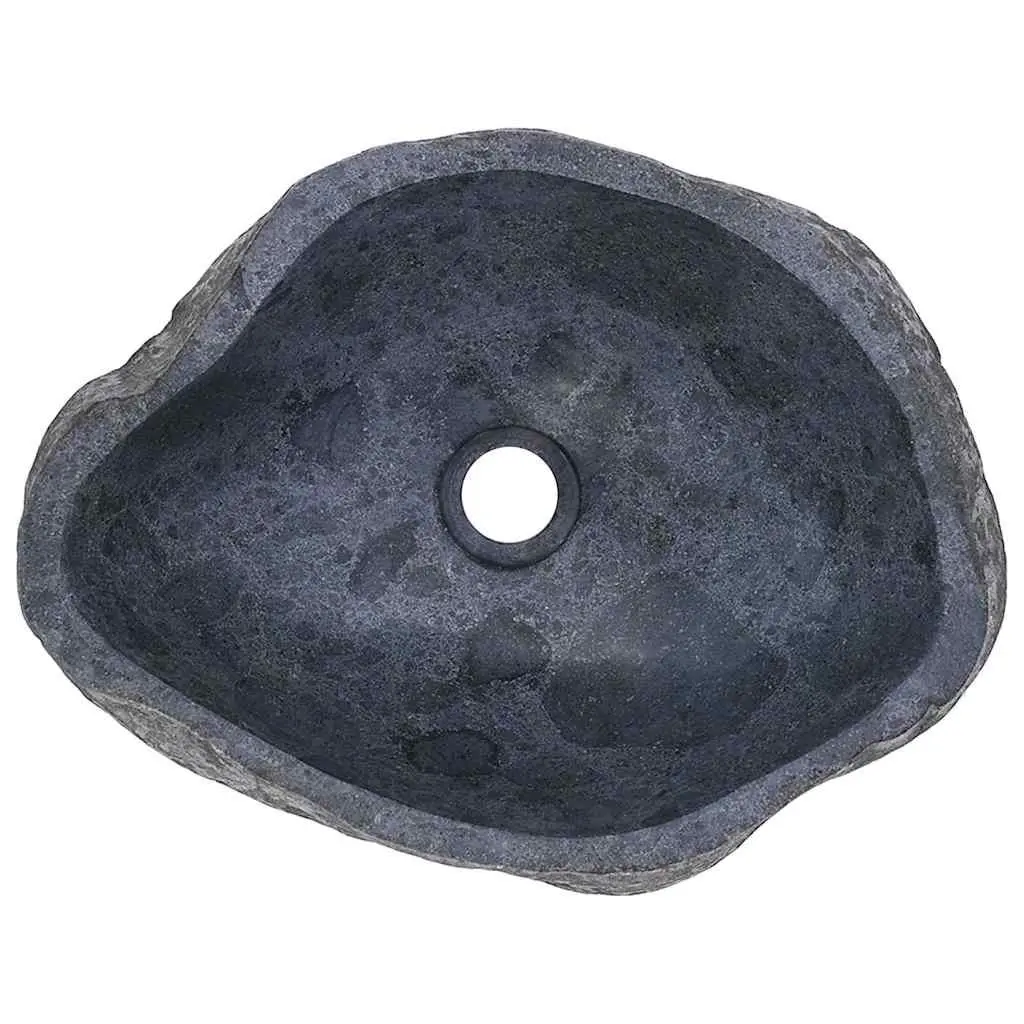 Bathroom Vanity Cabinet with River Stone Sinks