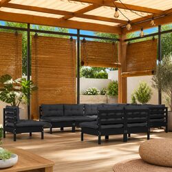 Durable 10-Piece Outdoor Patio Lounge Set with Cushions