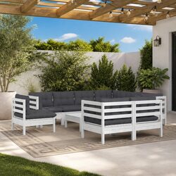 Premium 10-Piece Modular Garden Lounge Set with Cushions