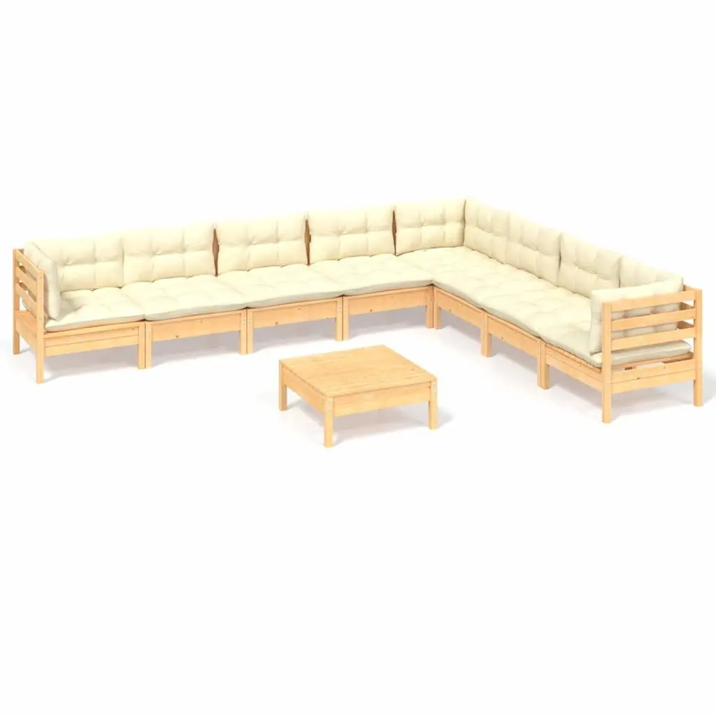 9-Piece Outdoor Furniture Patio Lounge Set with Cushions