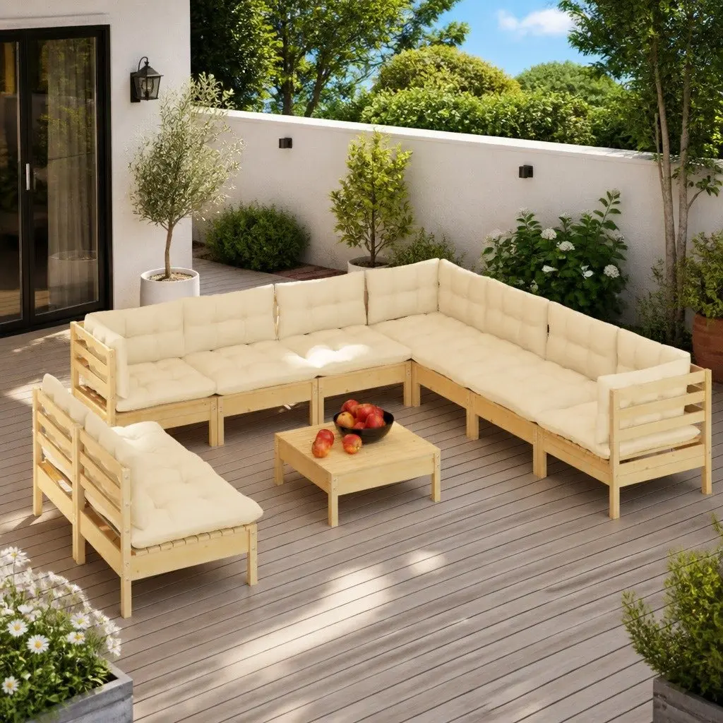 10-Piece Modular Garden Lounge Set