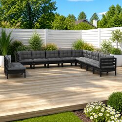 Premium 11-Piece Outdoor Lounge Set with Cushions