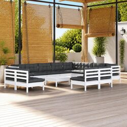 Premium 13 Piece Garden Lounge Set with Cushions
