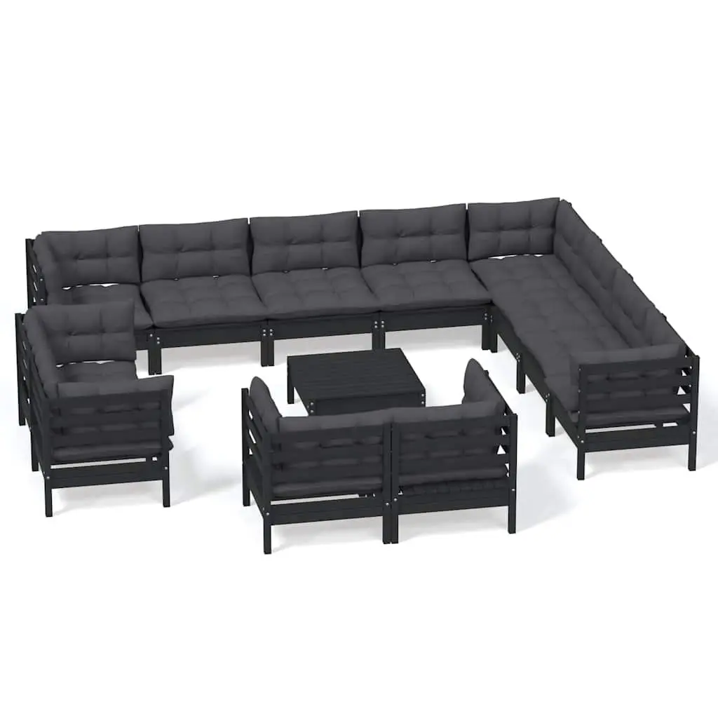 13 Piece Modular Garden Lounge Set with Cushions
