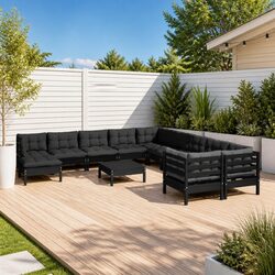 Sturdy 12 Piece Outdoor Lounge Set with Cushions