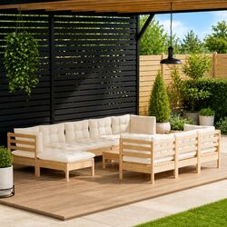 Durable 11-Piece Garden Lounge Set for Outdoor Relaxation