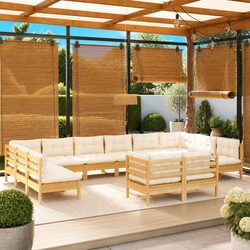 Sturdy 12 Piece Garden Lounge Set for Outdoor Relaxation