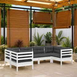 Durable 6-Piece Garden Lounge Set with Cushions