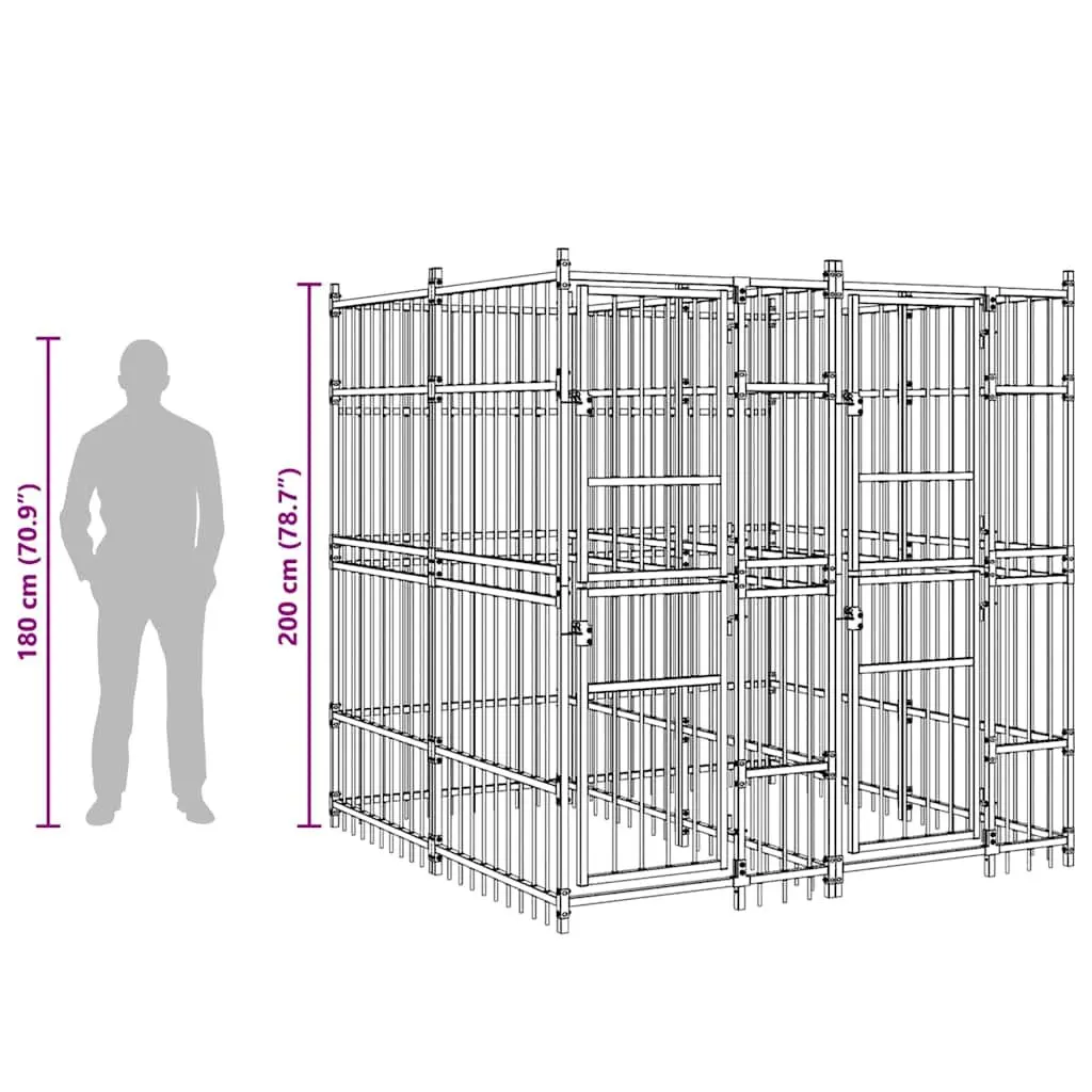 Outdoor Steel Dog Exercise Pen Enclosure