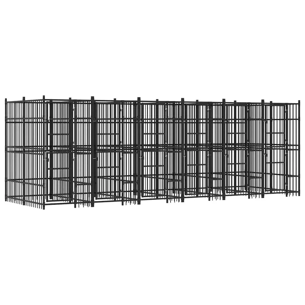 Steel Dog Kennel Outdoor Run for Safe Play