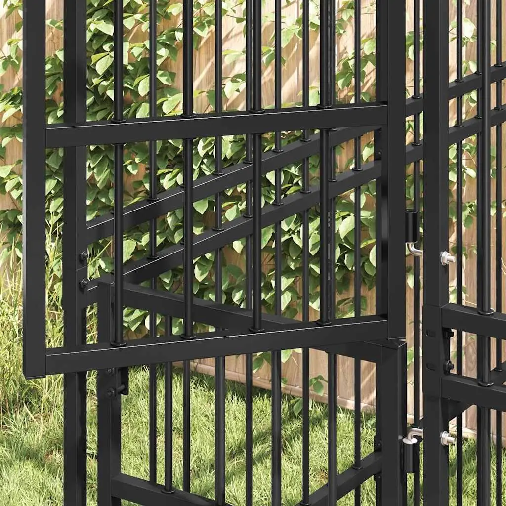 Steel Outdoor Dog Kennel with Roof
