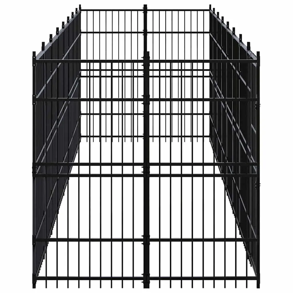 Large Outdoor Steel Dog Kennel Exercise Run Pen