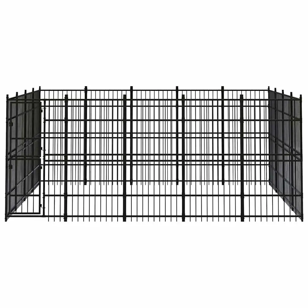 Steel Dog Kennel Outdoor Enclosure 18.43 m²