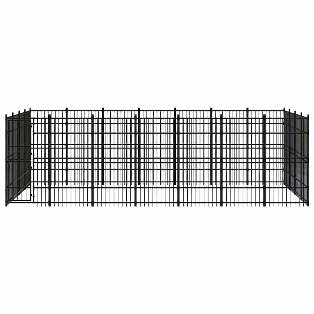 Outdoor Dog Kennel with Lockable Door