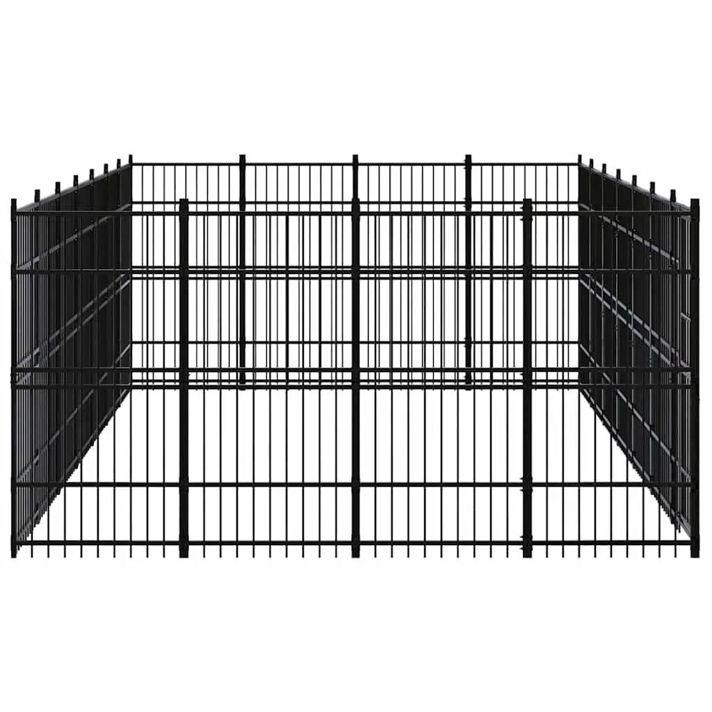 Outdoor Dog Kennel with Lockable Door