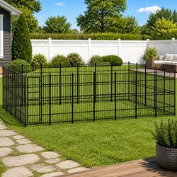 Durable Steel Dog Kennel Outdoor Exercise Run Enclosure