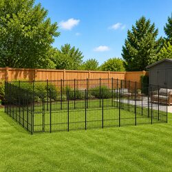 Large Outdoor Dog Kennel with Secure Lockable Door