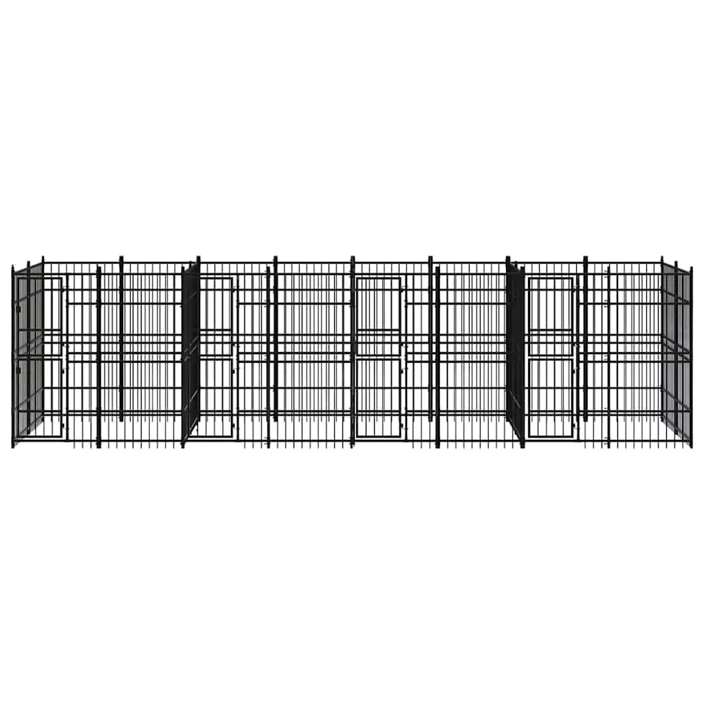 Outdoor Dog Kennel with Secure Locking System