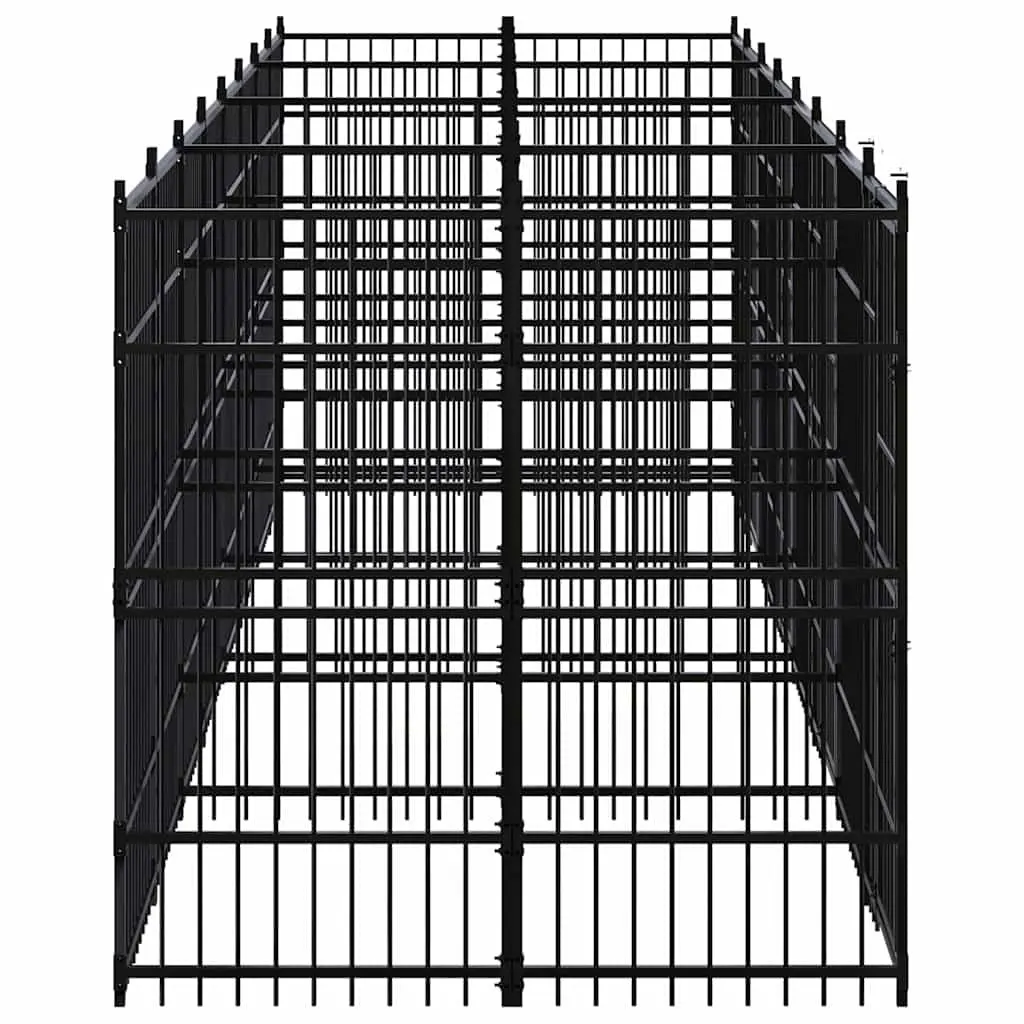 Outdoor Dog Kennel with Secure Locking System